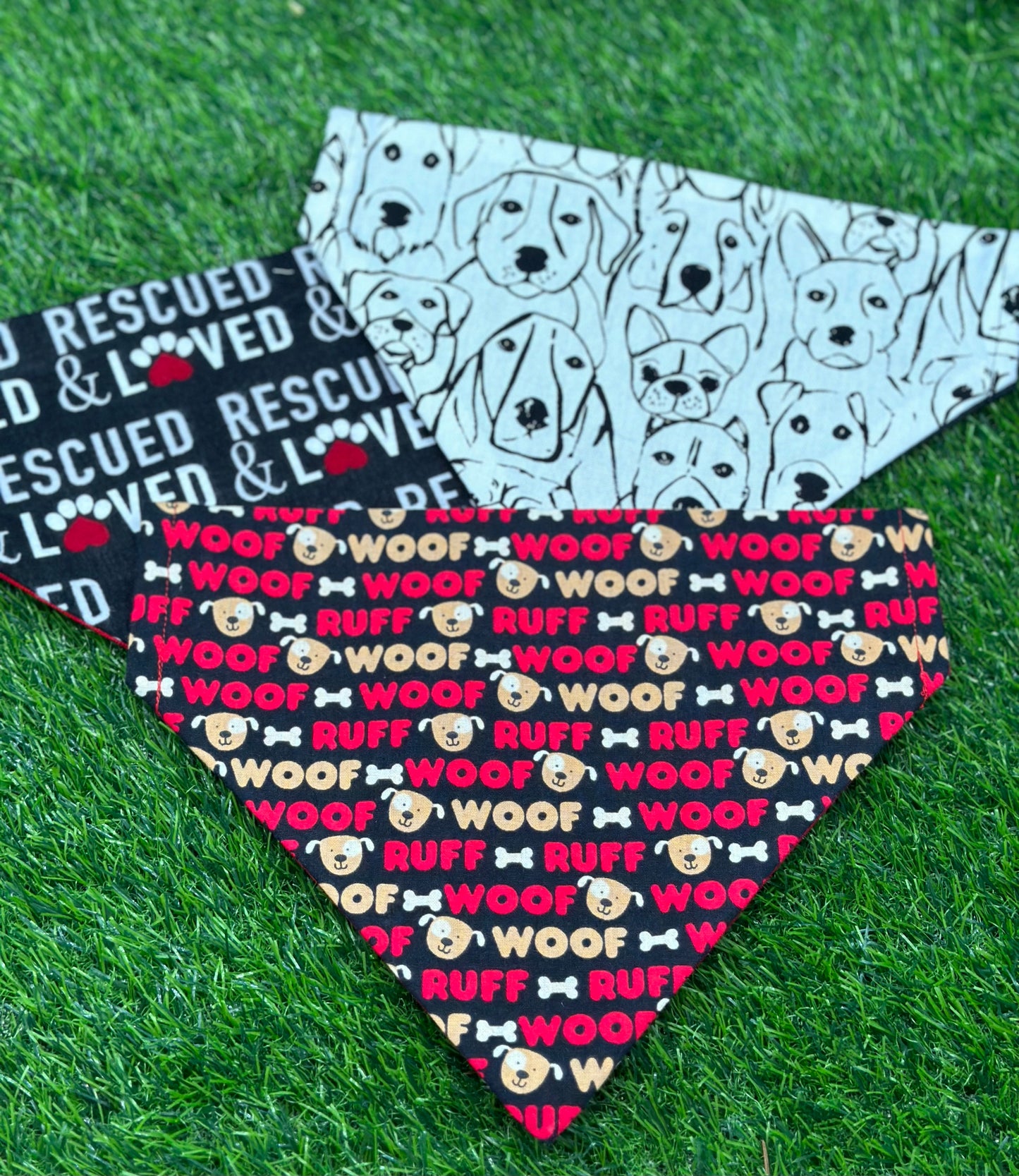 Dog Faces Bandana